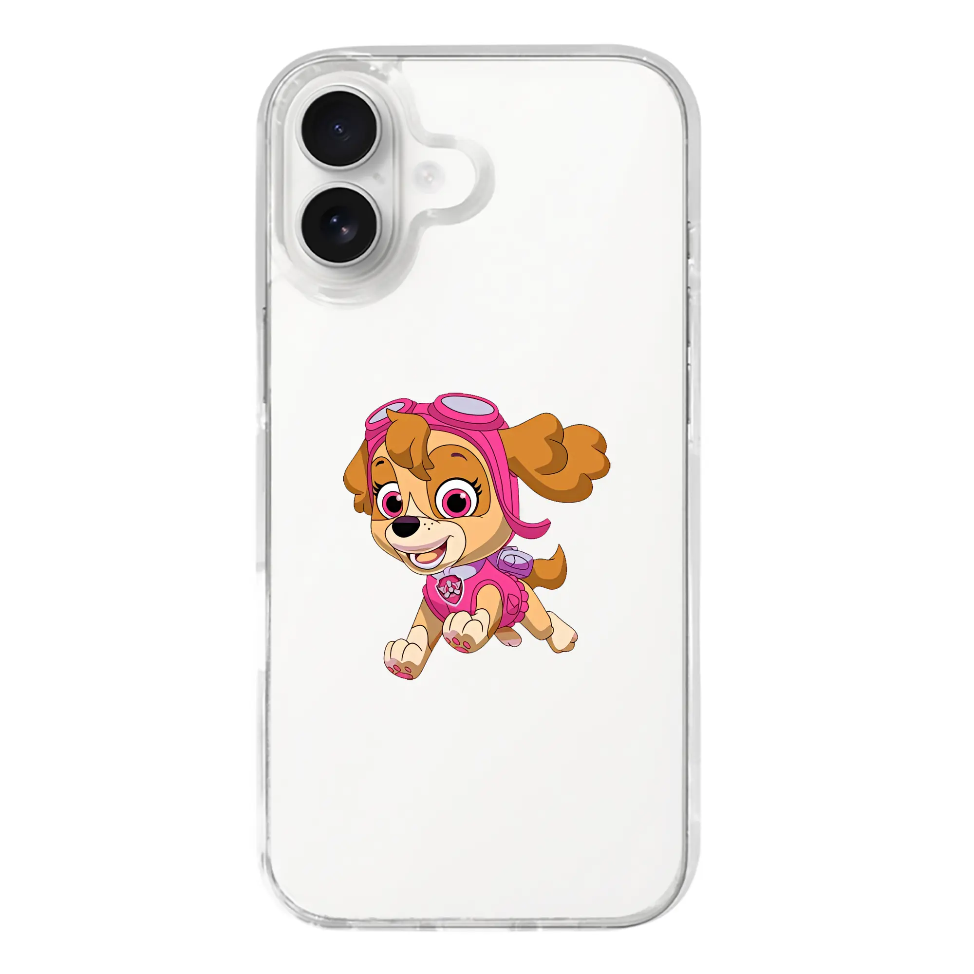 パウ・パトロール グッズ,スカイ - iPhone 17シリーズ 透明スマホケース – 薄型・耐衝撃・精密フィット保護カバー